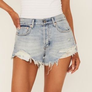 Free People Loving Good Vibrations Shorts